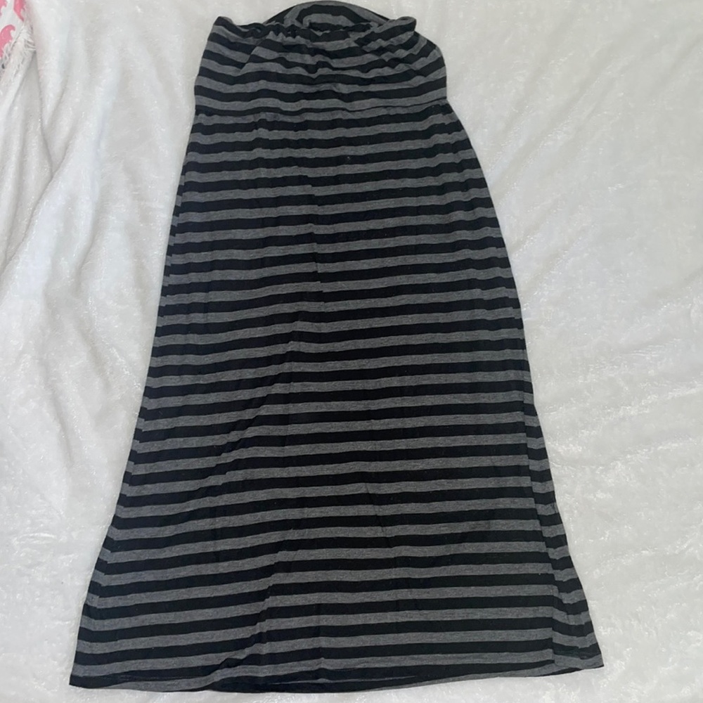 Maxi skirt Black and Grey